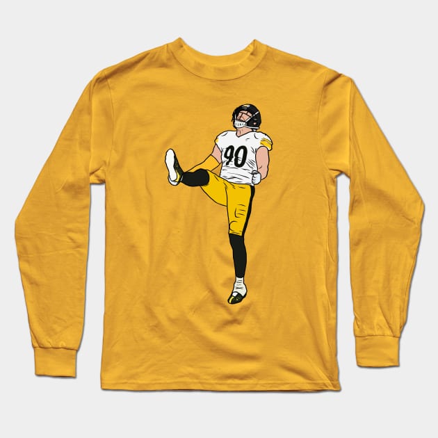 TJ Watt Celebration Long Sleeve T-Shirt by rattraptees